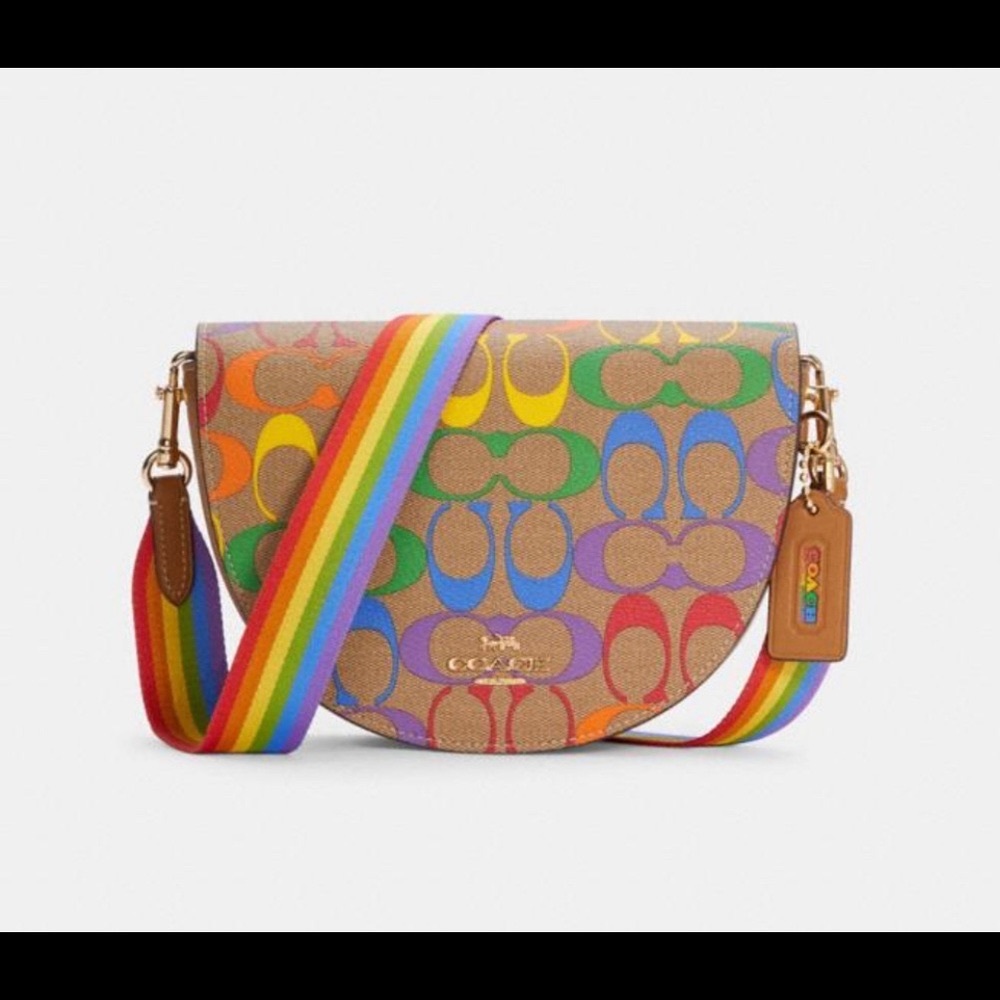 Coach rainbow crossbody bag limited addition